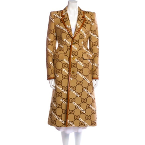 Gucci X Balenciaga The hacker project Hourglass Coat SOLD OUT! Size 46 LARGE - Picture 1 of 10